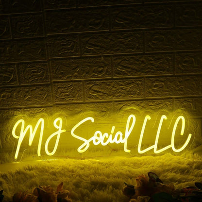 Mj Social Llc Yellow Led Neon Sign - Shineneon