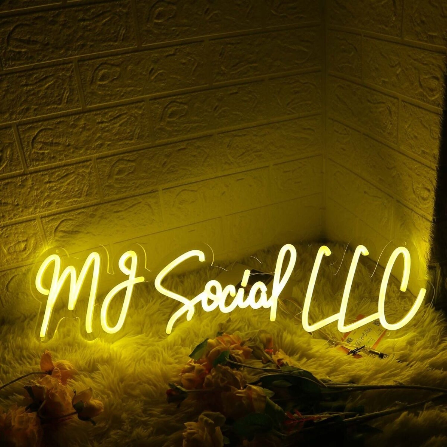 Mj Social Llc Yellow Led Neon Sign - Shineneon