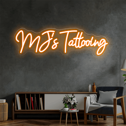 MJ's Tattooing Custom Neon Sign - Shineneon