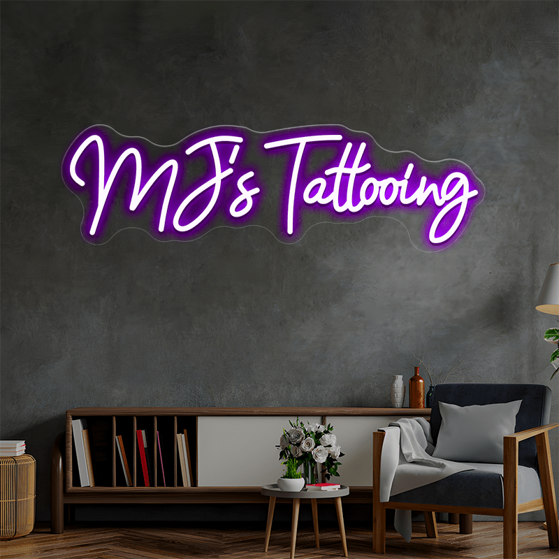 MJ's Tattooing Custom Neon Sign - Shineneon