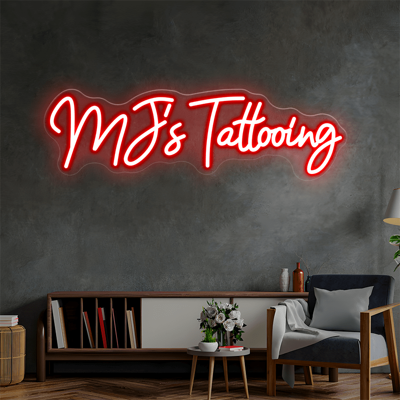 MJ's Tattooing Custom Neon Sign - Shineneon