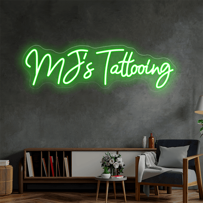 MJ's Tattooing Custom Neon Sign - Shineneon