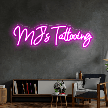 MJ's Tattooing Custom Neon Sign - Shineneon