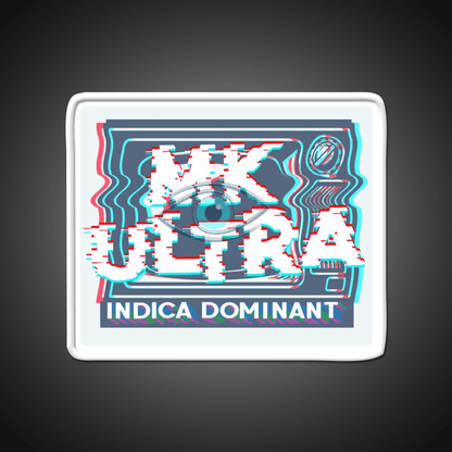 Mk Ultra Strain Art Hemp Inspired Green Leaf Led Neon Sign Rgb Color - Shineneon