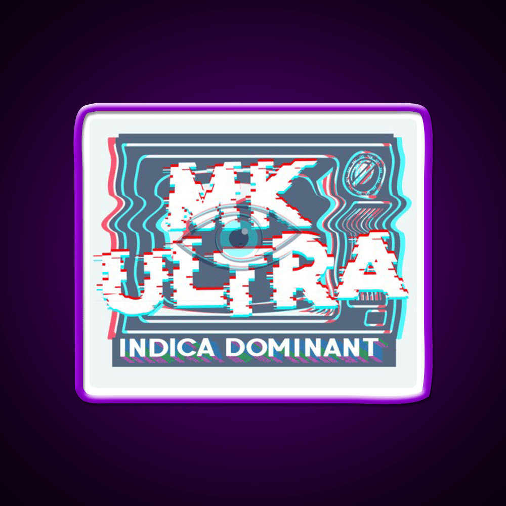Mk Ultra Strain Art Hemp Inspired Green Leaf Led Neon Sign Rgb Color - Shineneon