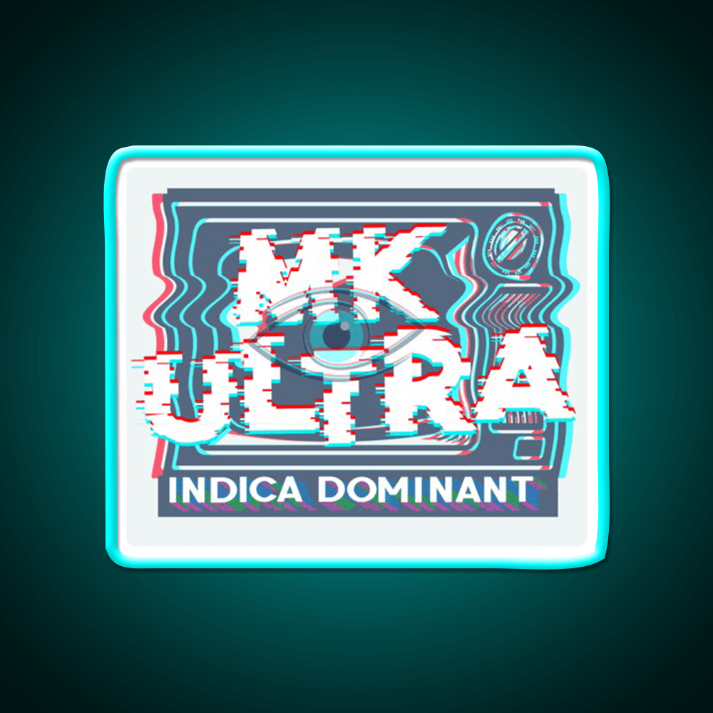 Mk Ultra Strain Art Hemp Inspired Green Leaf Led Neon Sign Rgb Color - Shineneon