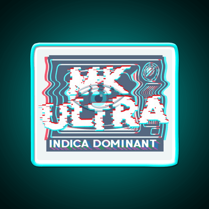 Mk Ultra Strain Art Hemp Inspired Green Leaf Led Neon Sign Rgb Color - Shineneon