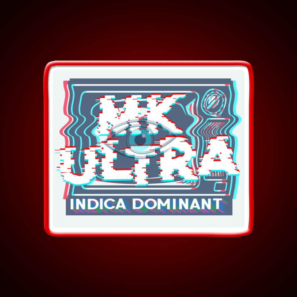 Mk Ultra Strain Art Hemp Inspired Green Leaf Led Neon Sign Rgb Color - Shineneon