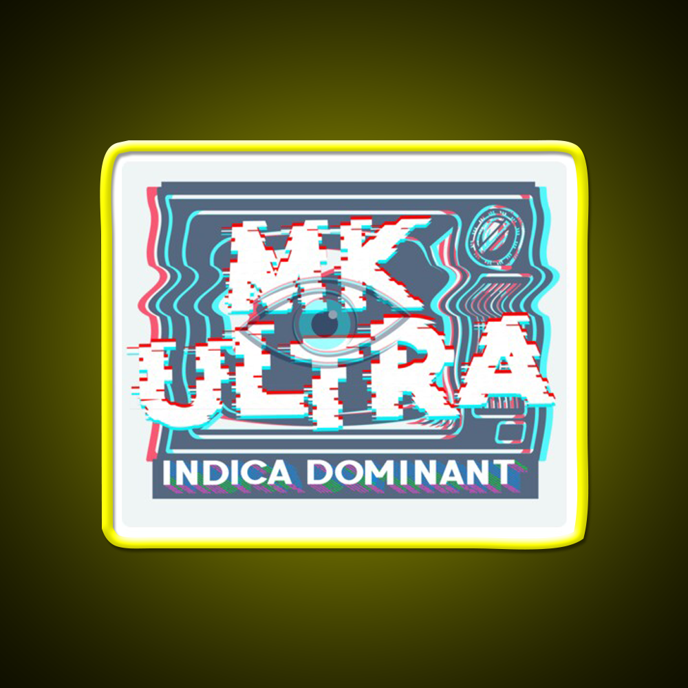 Mk Ultra Strain Art Hemp Inspired Green Leaf Led Neon Sign Rgb Color - LED neon sign view 7