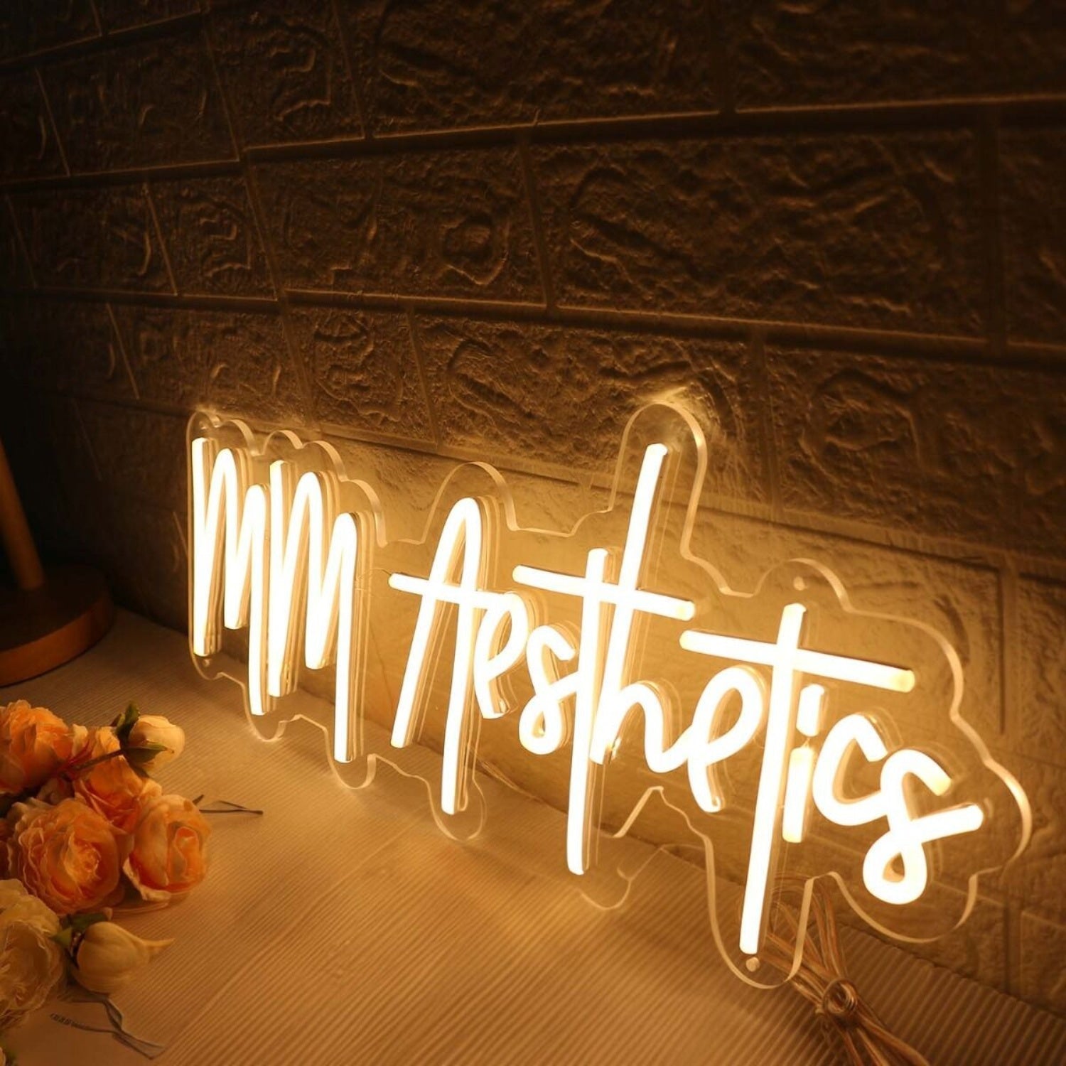 Mm Aesthetics Yellow Led Neon Sign - Shineneon