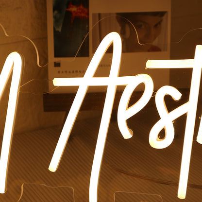 Mm Aesthetics Yellow Led Neon Sign - Shineneon