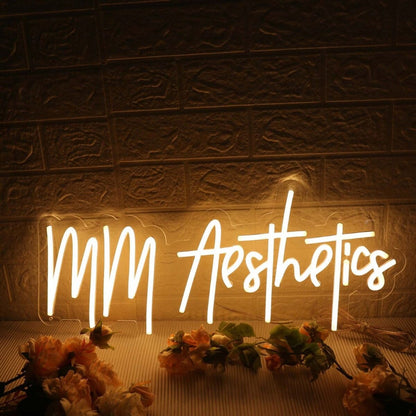 Mm Aesthetics Yellow Led Neon Sign - Shineneon