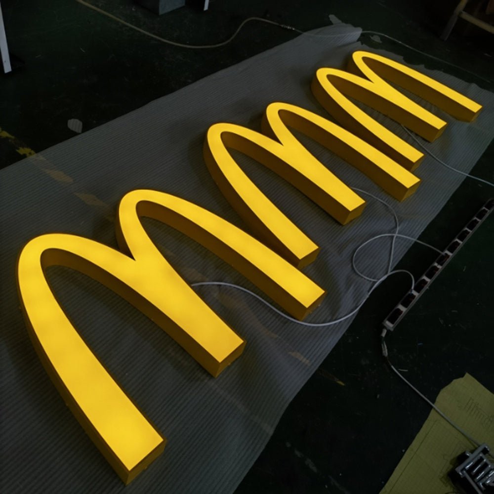 Mmm 3D Backlit Channel Letters Led Light Sign - Shineneon