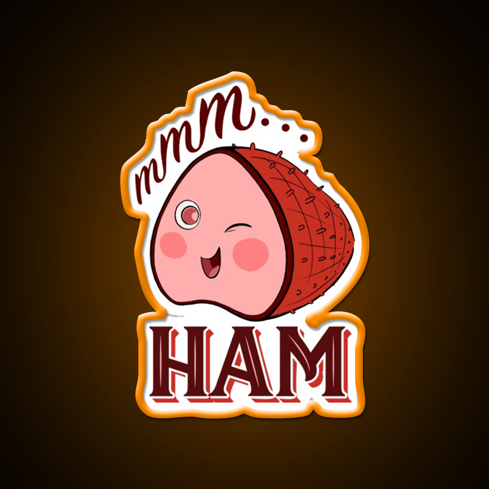 Mmm Ham Snack Food Led Neon Sign Rgb Color - Shineneon