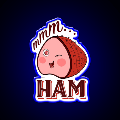 Mmm Ham Snack Food Led Neon Sign Rgb Color - Shineneon