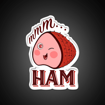 Mmm Ham Snack Food Led Neon Sign Rgb Color - Shineneon