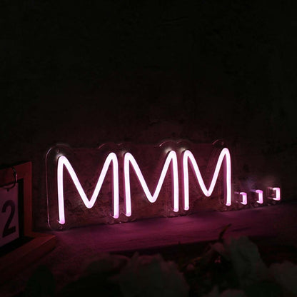 Mmm Pink Led Neon Sign - Shineneon