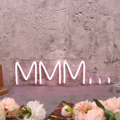 Mmm Pink Led Neon Sign - Shineneon