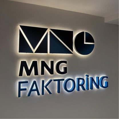 Mng Faktoring 3D Backlit Channel Letters Led Light Sign - Shineneon
