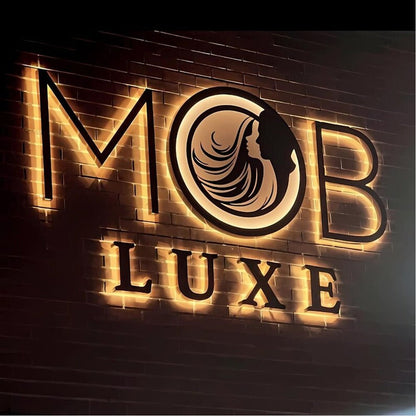 Mob Luxe 3D Backlit Channel Letters Led Light Sign - Shineneon