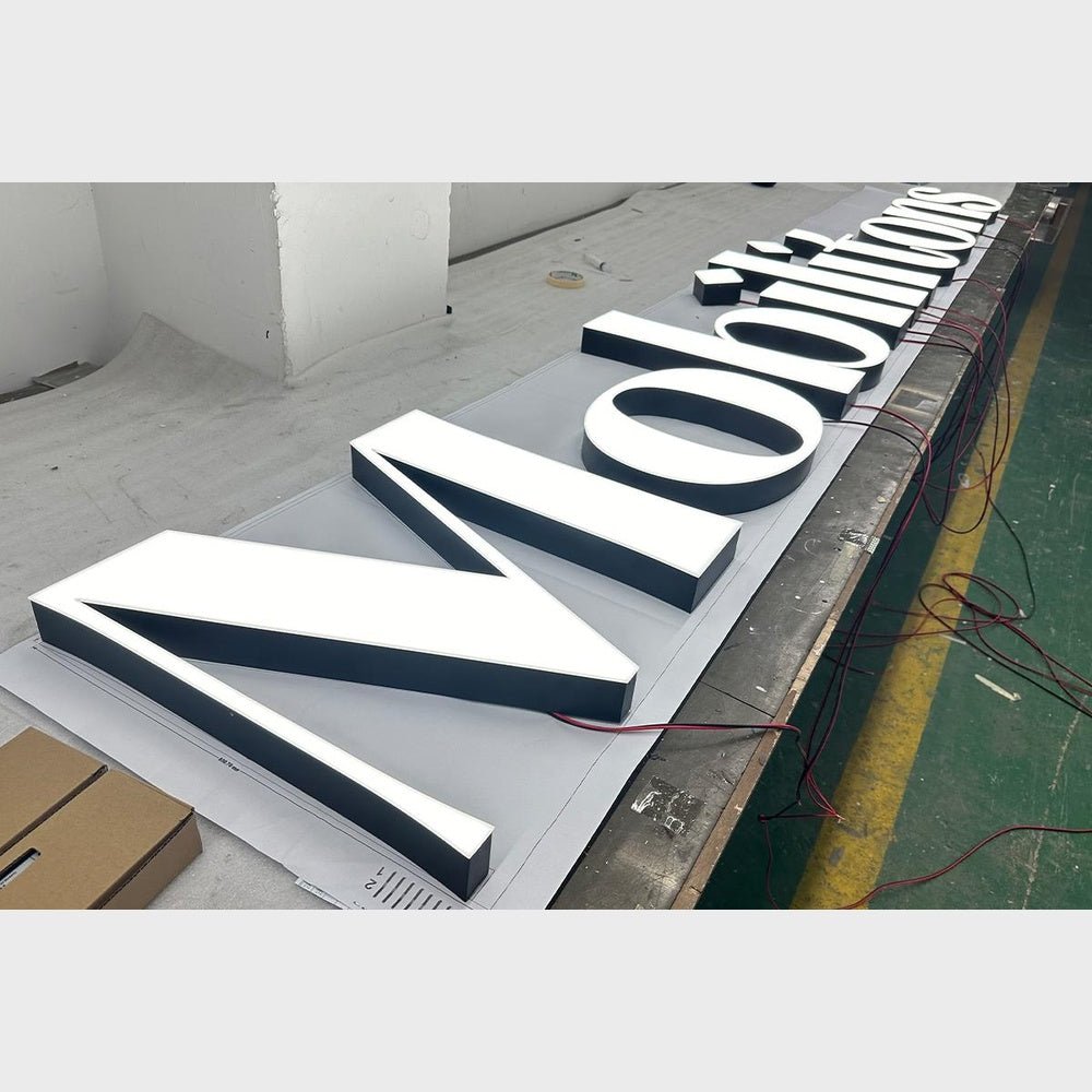 Mobilicons 3D Frontlit Channel Letters Led Light Sign - Shineneon