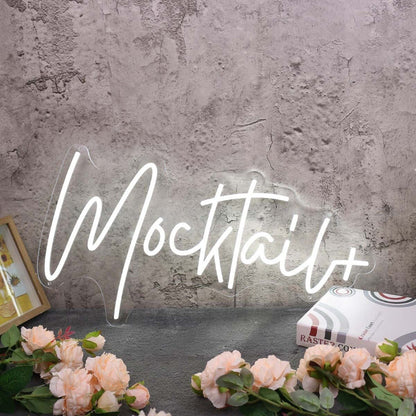 Mocktail White Led Neon Sign - Shineneon