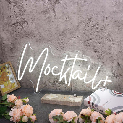 Mocktail White Led Neon Sign - Shineneon