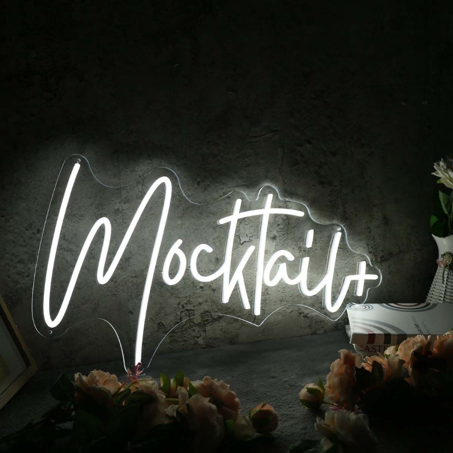 Mocktail White Led Neon Sign - Shineneon