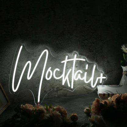 Mocktail White Led Neon Sign - Shineneon