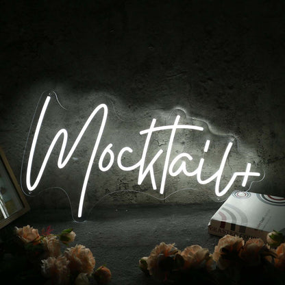 Mocktail White Led Neon Sign - Shineneon