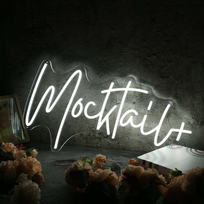 Mocktail White Led Neon Sign - Shineneon