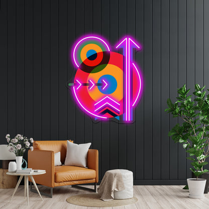 Mod Target Arrows 60s Pop Artwork Neon Wall Signs