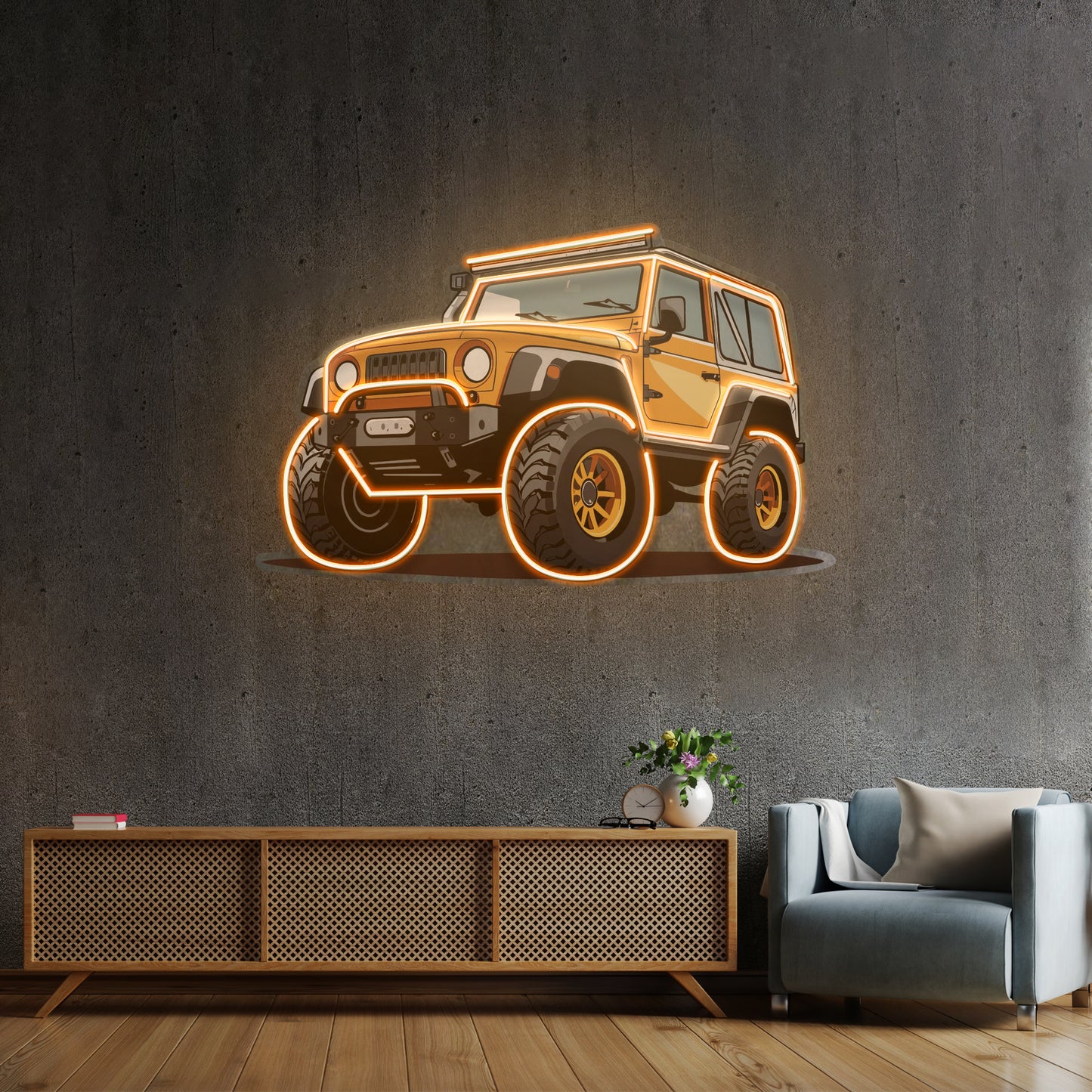 Modern Adventure Off Roading Suv Led Neon Sign Light Custom Led Signs