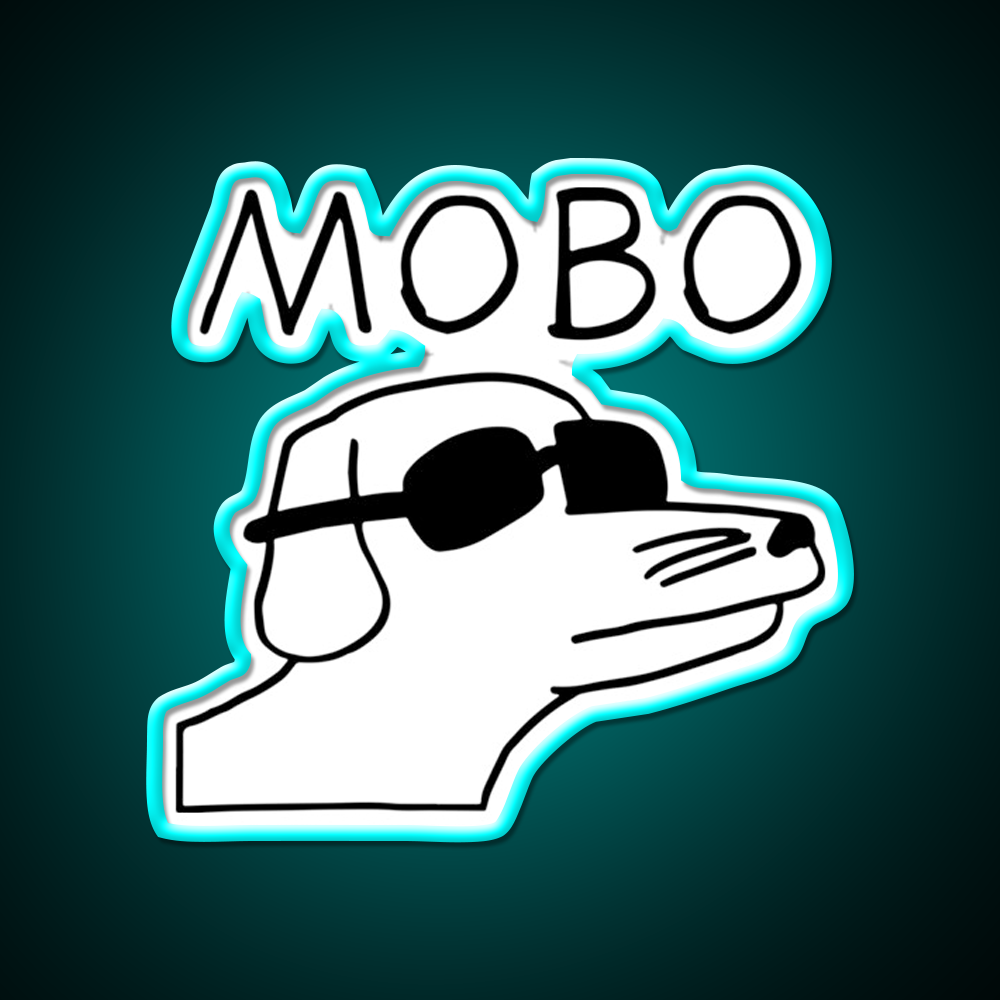 Modern Baseball Dog Mobo Beer Bar Decor Led Neon Sign Rgb Color - Size and dimension reference