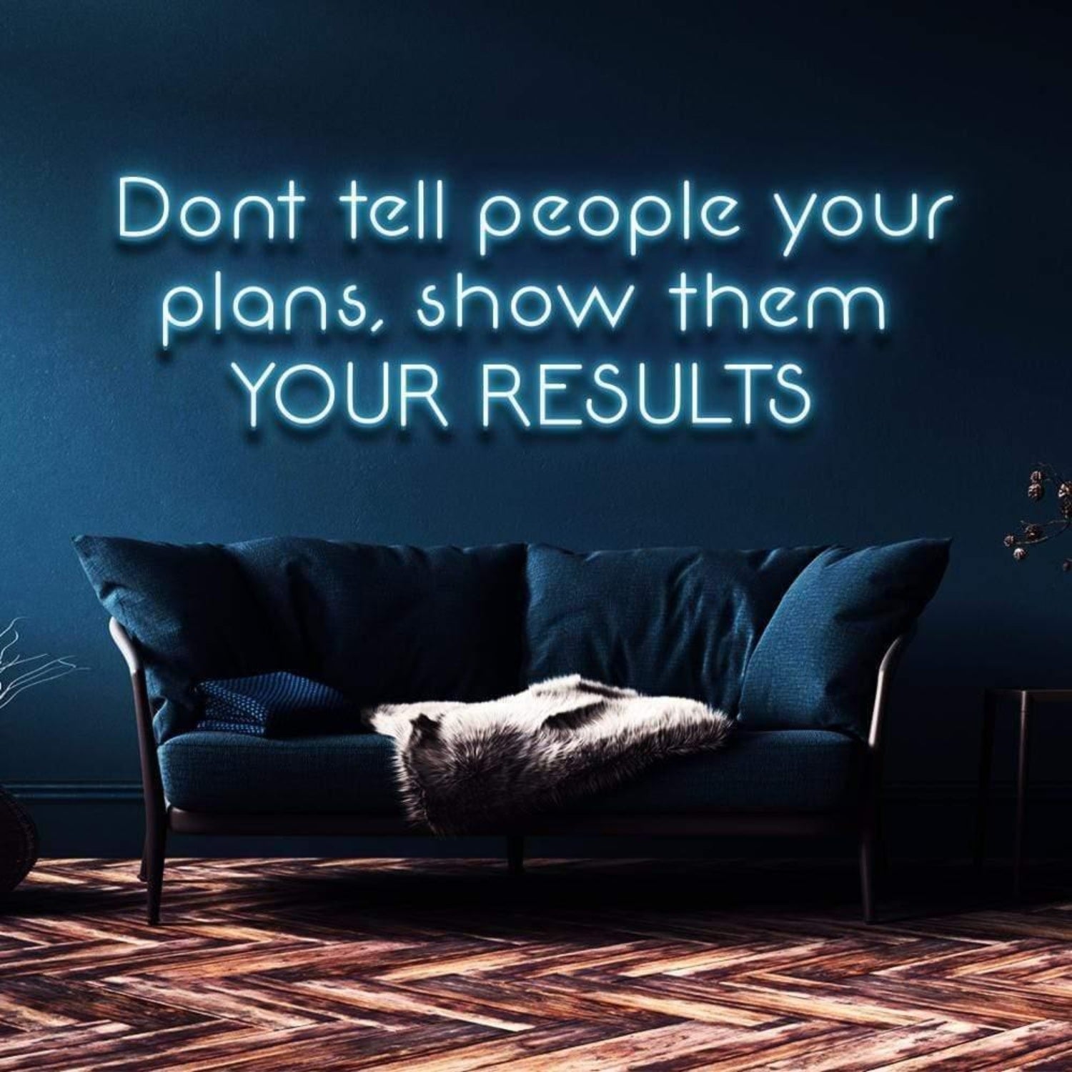 Modern Bright Yellow Show Them Your Results Led Neon Sign For Home Decor Wall Art | Shineneon