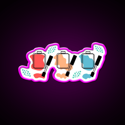 Modern Nail Polish Art Nail Salon Led Neon Sign Rgb Color - Shineneon