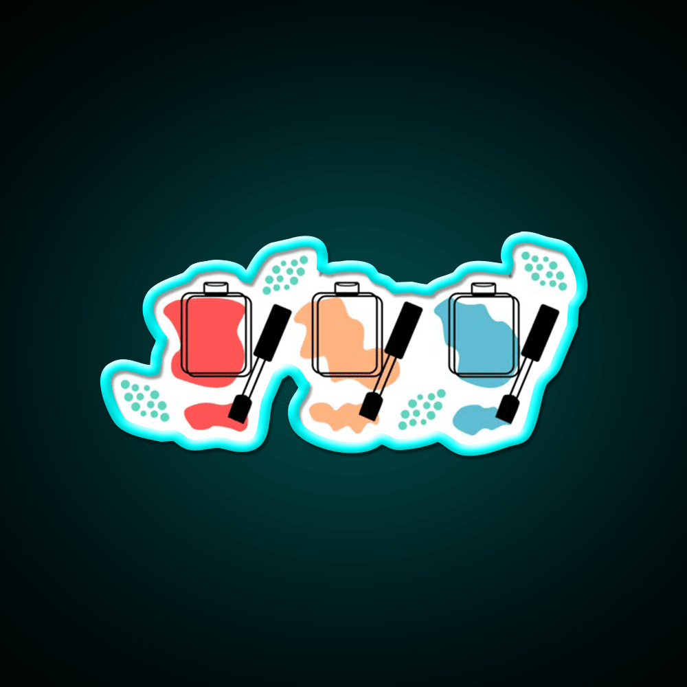 Modern Nail Polish Art Nail Salon Led Neon Sign Rgb Color - Shineneon