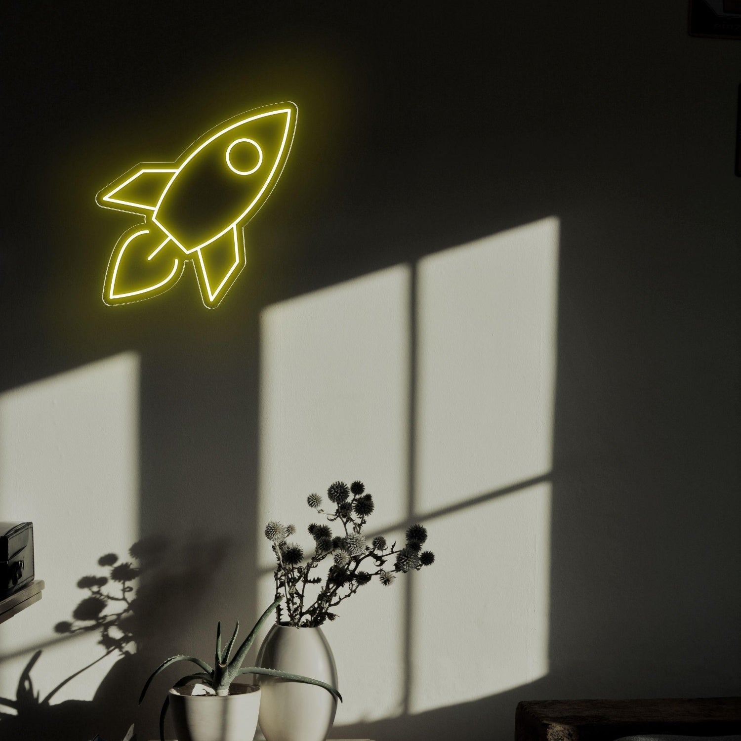 Modern Rocket Led Neon Sign For Home Bedroom Wall Decor | Shineneon