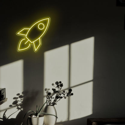 Modern Rocket Led Neon Sign For Home Bedroom Wall Decor | Shineneon