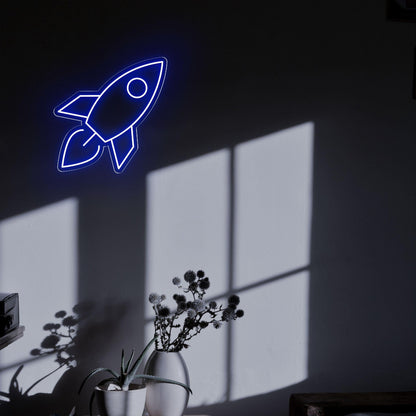 Modern Rocket Led Neon Sign For Home Bedroom Wall Decor | Shineneon