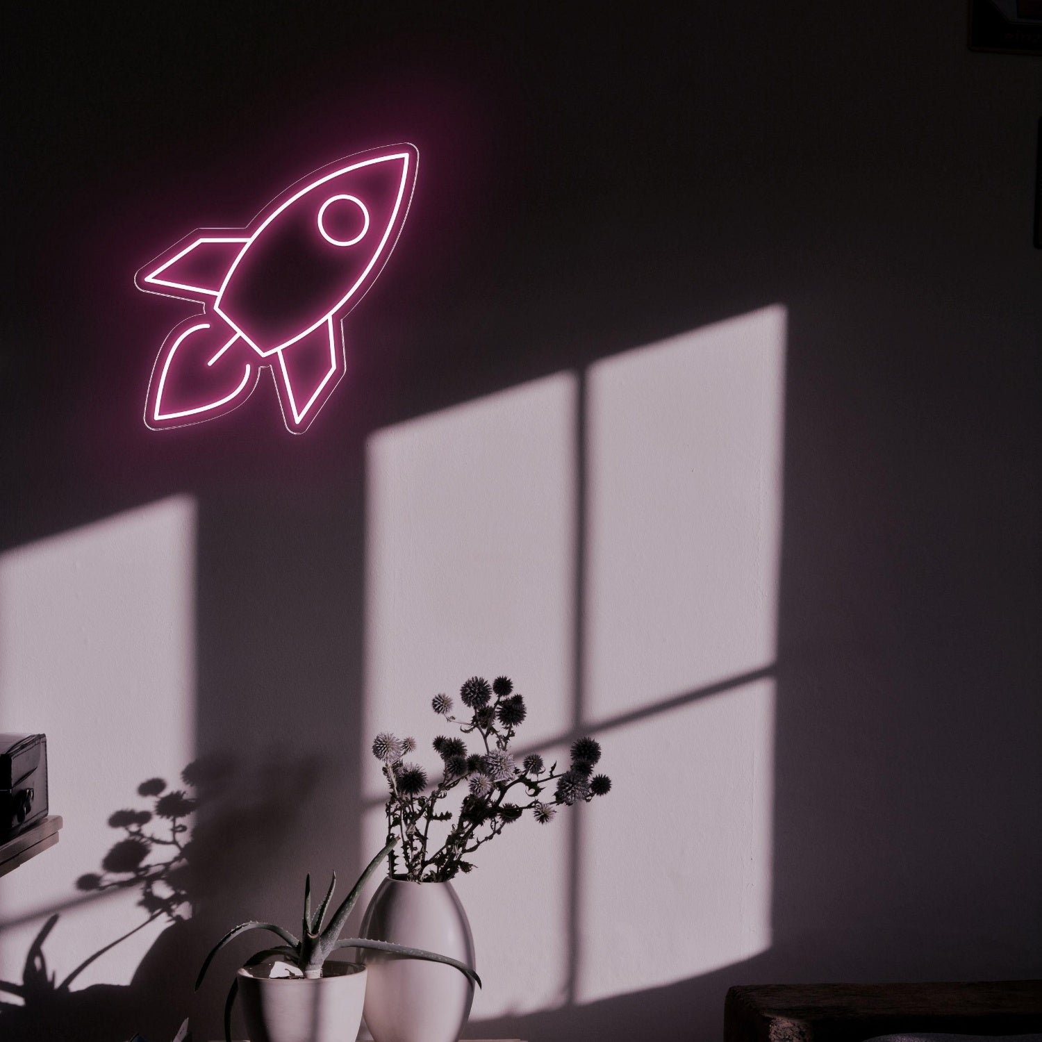 Modern Rocket Led Neon Sign For Home Bedroom Wall Decor | Shineneon
