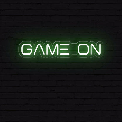 Modern White Game On Led Neon Sign For Gaming Room And Arcade Wall Decor | Shineneon