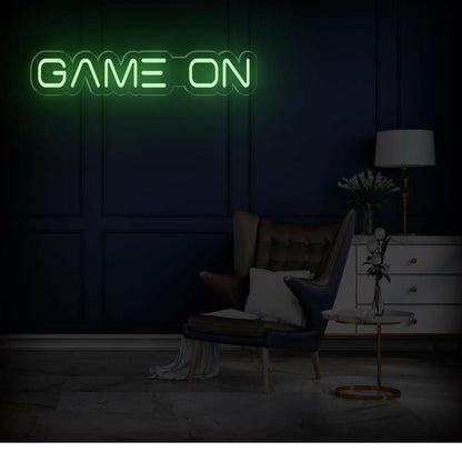 Modern White Game On Led Neon Sign For Gaming Room And Arcade Wall Decor | Shineneon