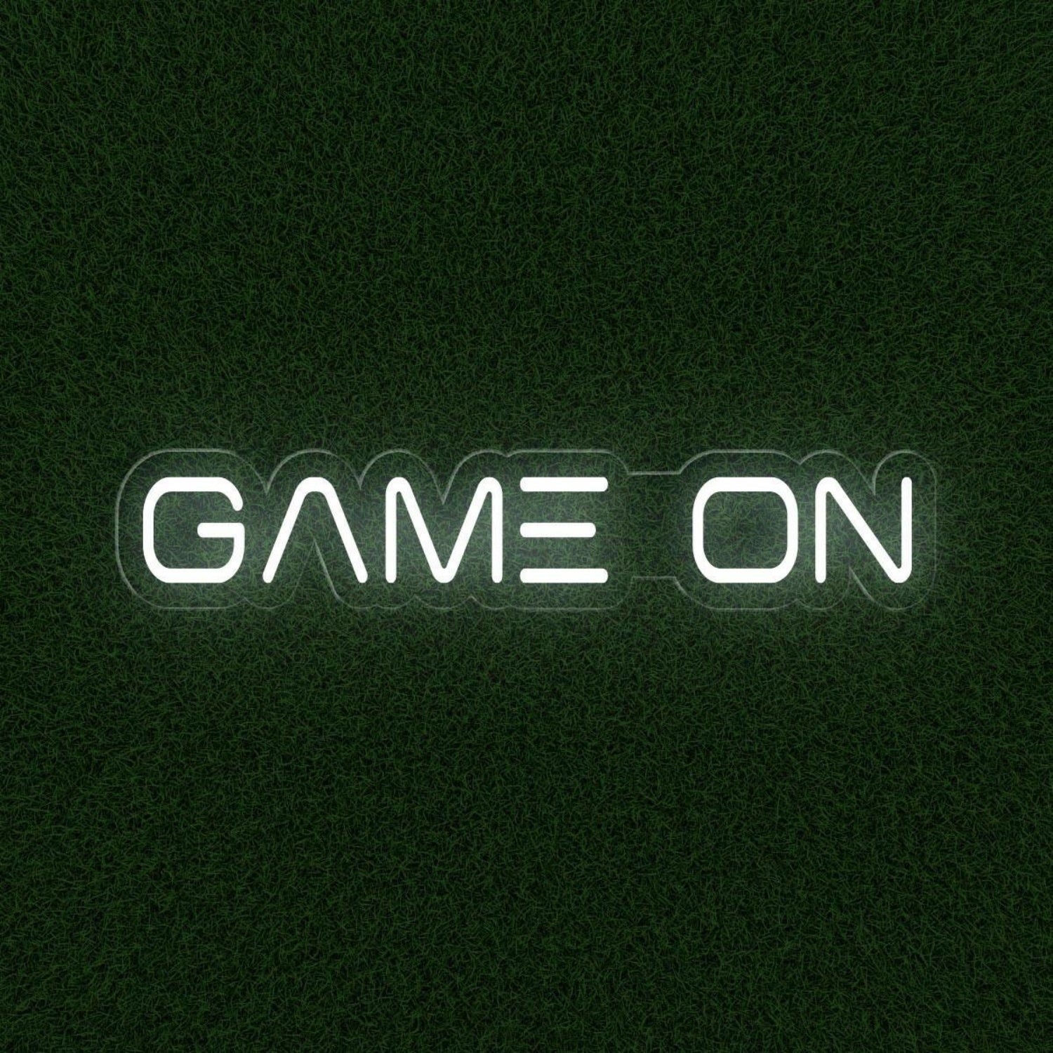 Modern White Game On Led Neon Sign For Gaming Room And Arcade Wall Decor | Shineneon