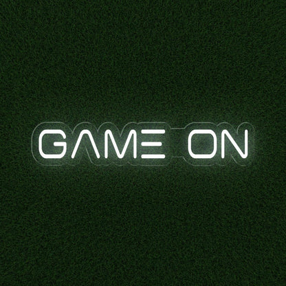 Modern White Game On Led Neon Sign For Gaming Room And Arcade Wall Decor | Shineneon