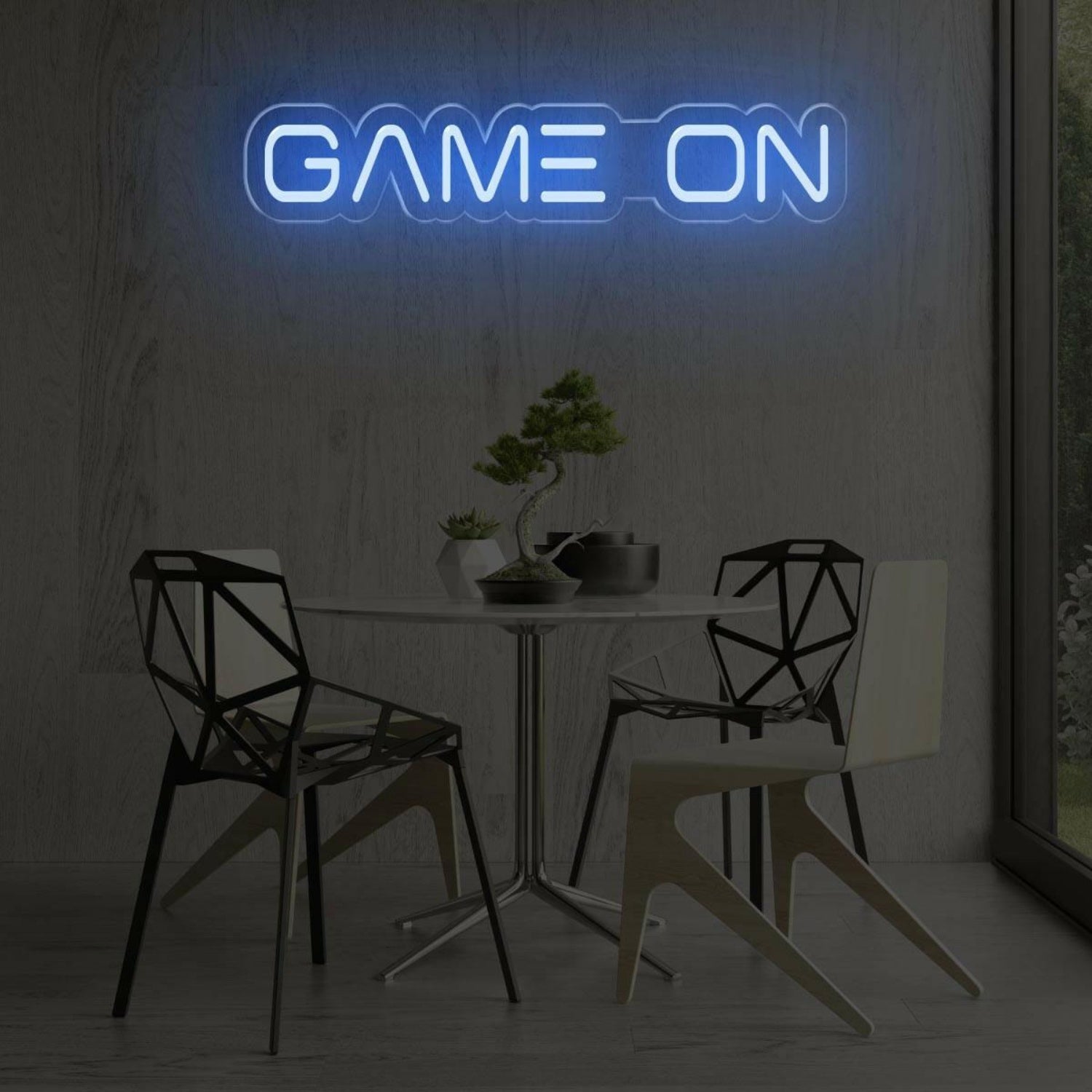 Modern White Game On Led Neon Sign For Gaming Room And Arcade Wall Decor | Shineneon