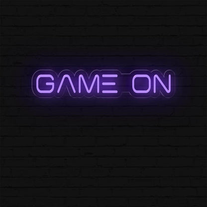Modern White Game On Led Neon Sign For Gaming Room And Arcade Wall Decor | Shineneon