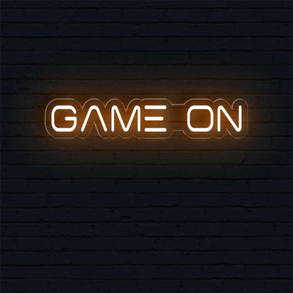 Modern White Game On Led Neon Sign For Gaming Room And Arcade Wall Decor | Shineneon
