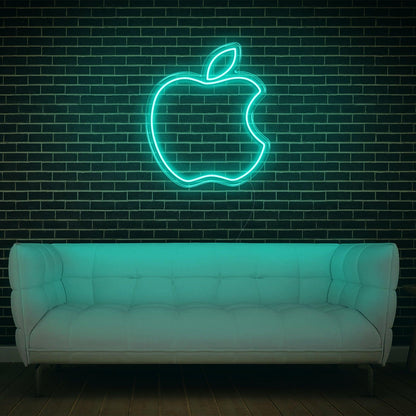 Modern Yellow Apple Led Neon Sign For Home Studio Decor | Shineneon