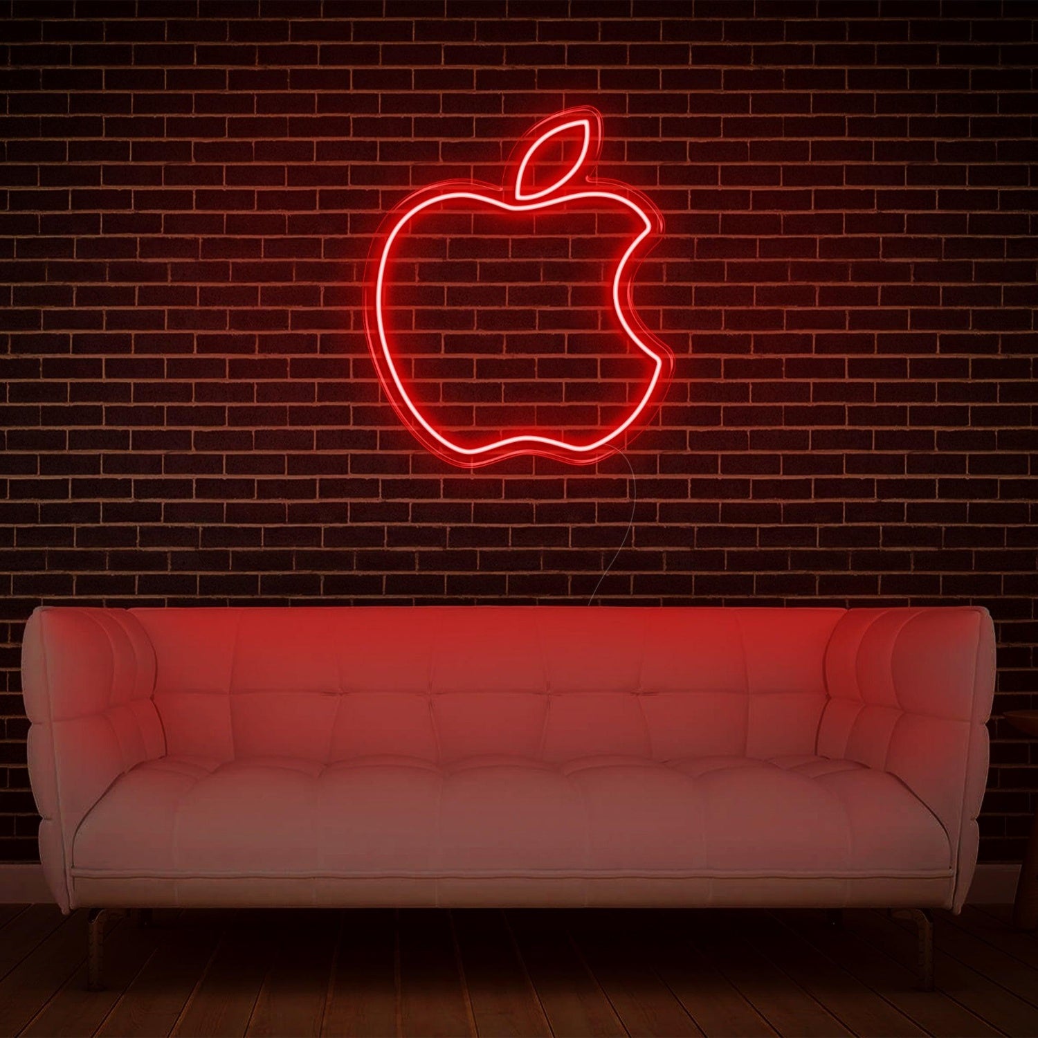 Modern Yellow Apple Led Neon Sign For Home Studio Decor | Shineneon